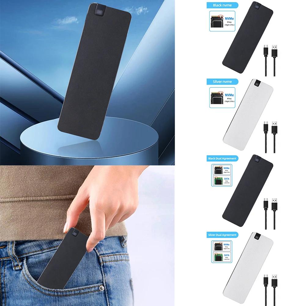 M.2 NVME NGFF SSD ̽ ָ Ʈ ̺ Ŭ, USB 3.2 GEN2 ݼ SSD ̽, ϵ ̺ ̽, 2230 2242 2260 2280 SSD